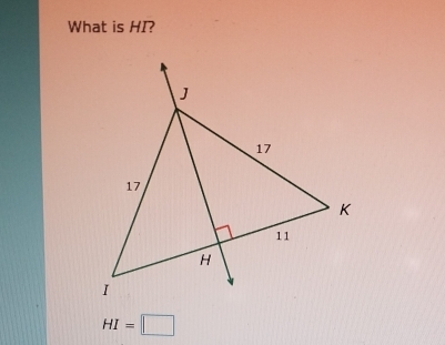 What is HI?
HI=□