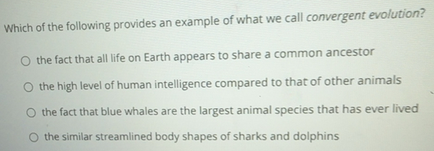 Solved: Which of the following provides an example of what we call ...