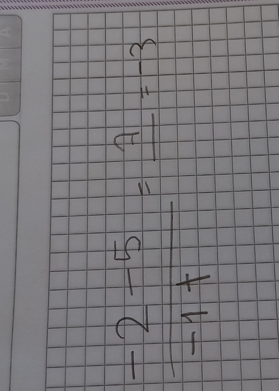  (-2-5)/-1+ = 1/-1+ =-3