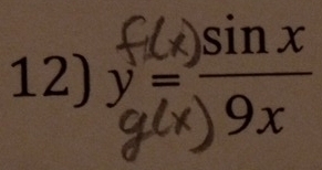 y =sinx
9x