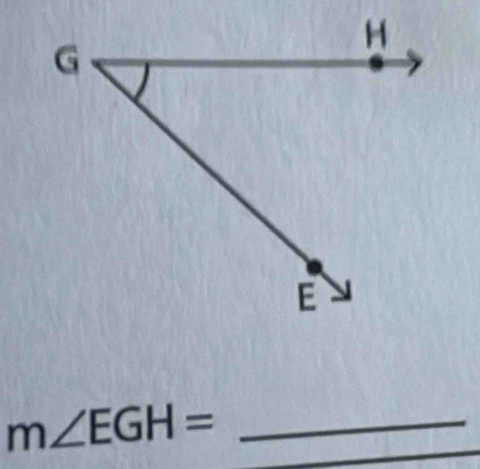 m∠ EGH= _