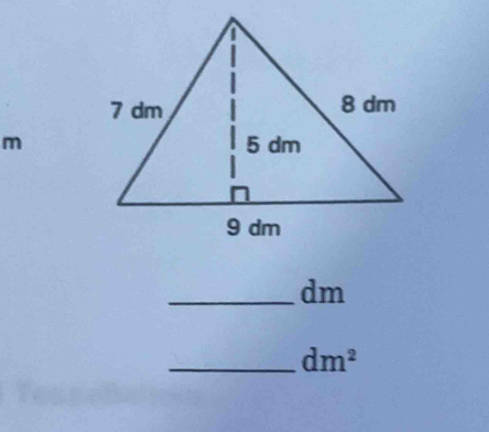 m
_ dm
_ dm^2