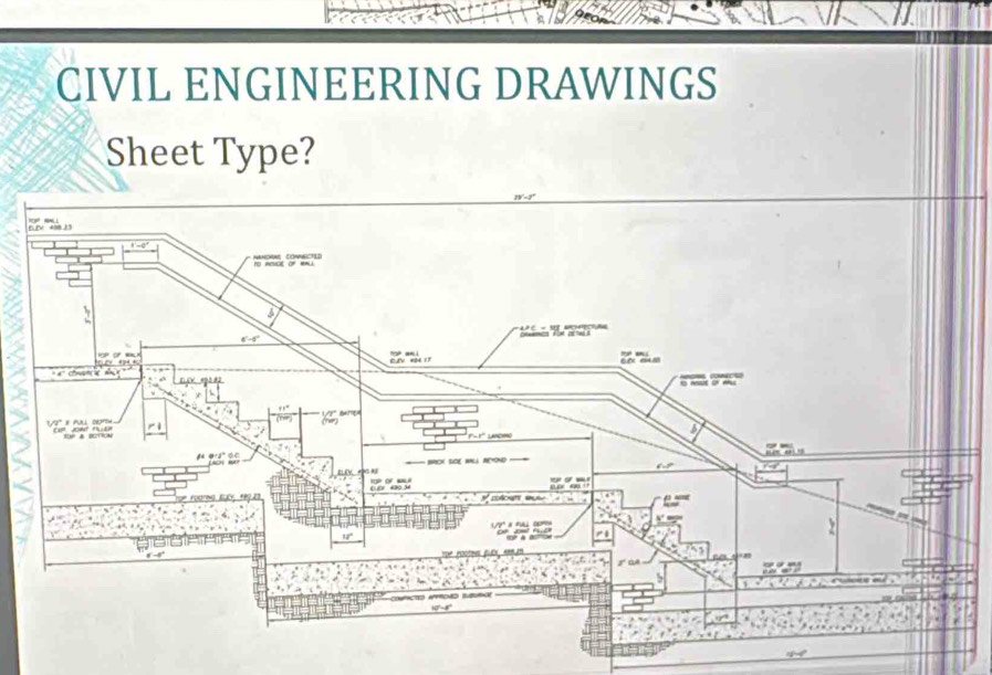 CIVIL ENGINEERING DRAWINGS 
Sheet Type?