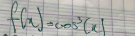 f(x)=cos^3(x)