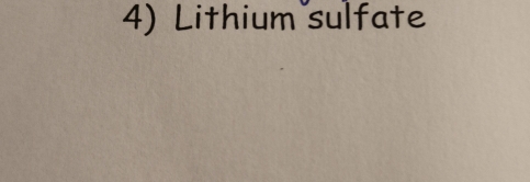 Lithium sulfate