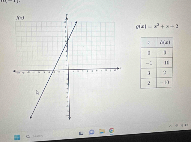 78( 1)^.
g(x)=x^2+x+2
Search