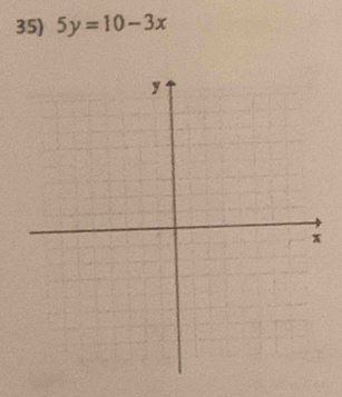 5y=10-3x