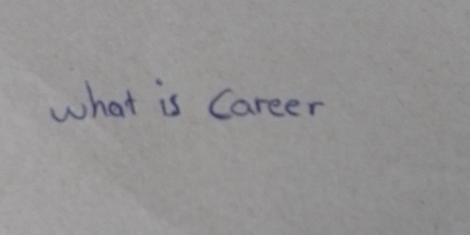 what is Career