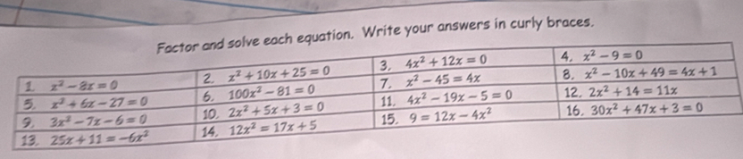 quation. Write your answers in curly braces.