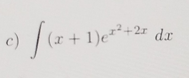 ∈t (x+1)e^(x^2)+2xdx