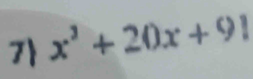 7 x^2+20x+91