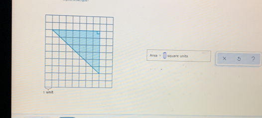 Area = Square units x 5 ?