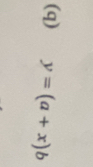 q(x+D)=A (b)