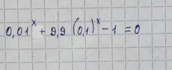 0.01^x+9.9(0.1)^x-1=0