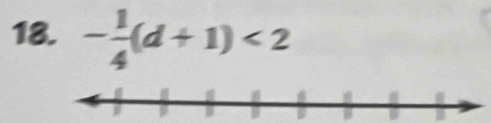 - 1/4 (d+1)<2</tex>