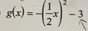 g(x)=-( 1/2 x)^2-3