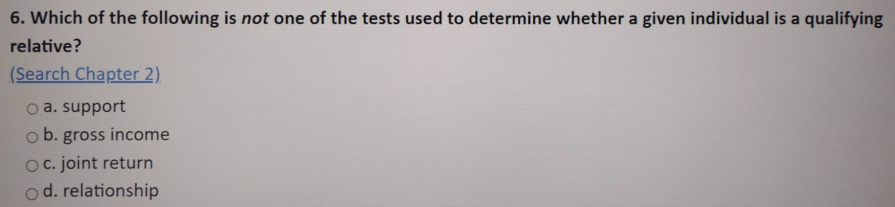 Solved: Which of the following is not one of the tests used to ...