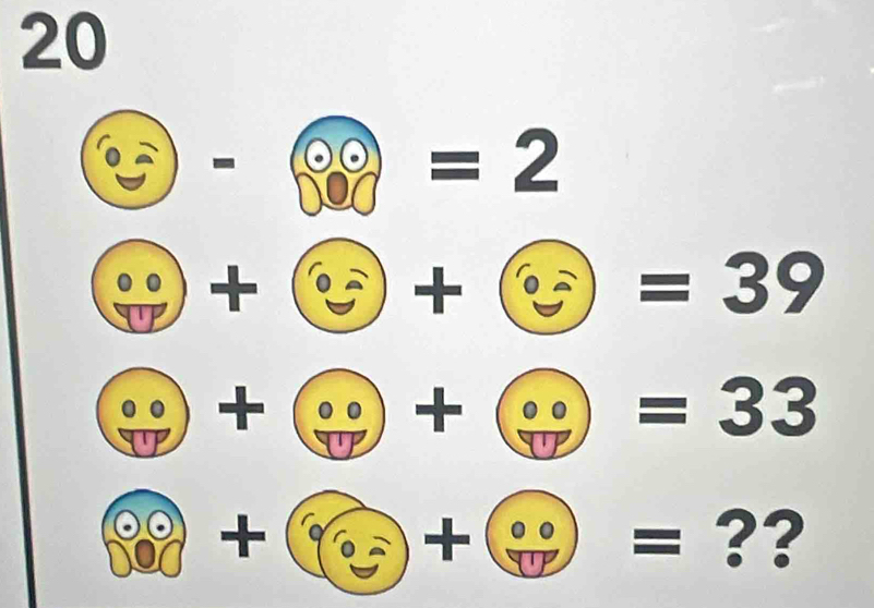 20 
-
=2
+
+
=39
+ . + .. =33
+ +(º ??