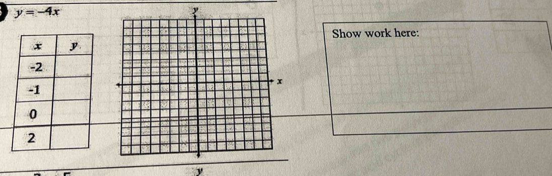 y=-4x
Show work here:
y