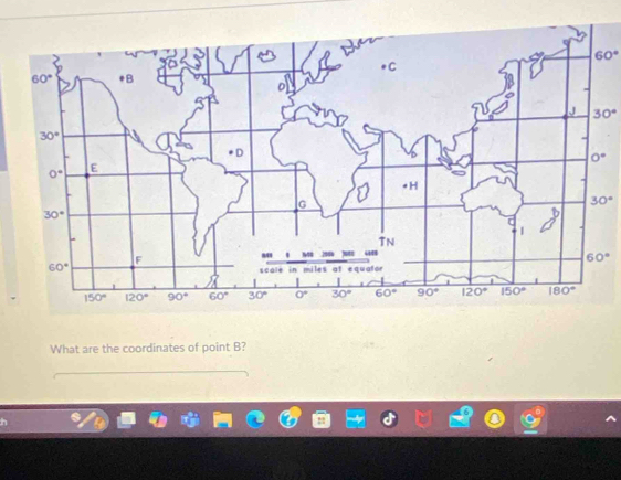 60°
30°
30°
What are the coordinates of point B?