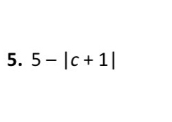 5-|c+1|