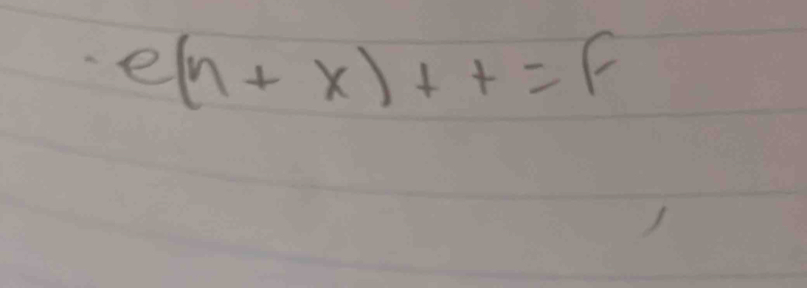 e(n+x)+t=f