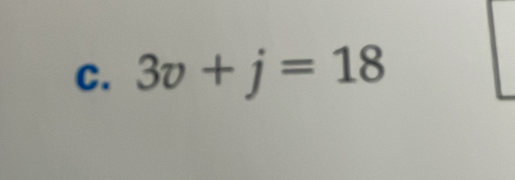 3v+j=18