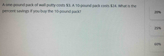 A One Pound Pack Of Wall Putty Cost