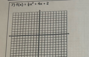 f(x)= 1/2 x^2+4x+2