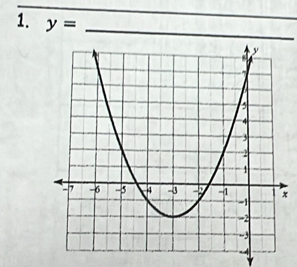 y= __
x