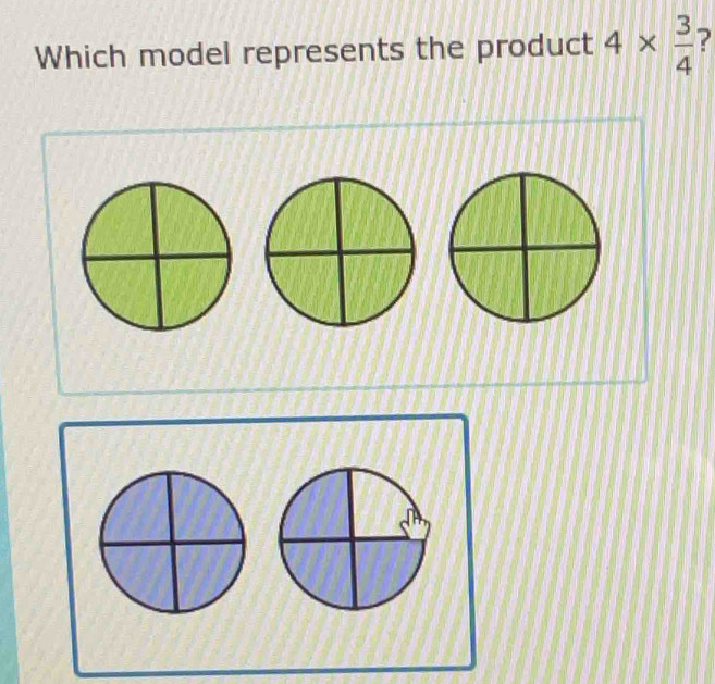 Which model represents the product 4*  3/4  2