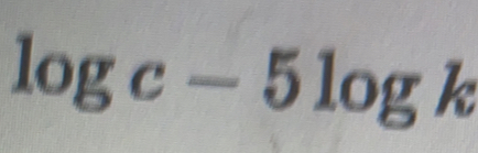 log c-5log A a