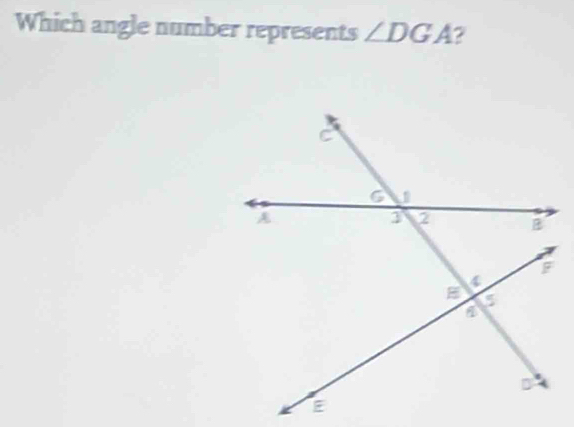 Which angle number represents ∠ DGA 2