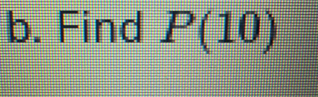 Find P(10)