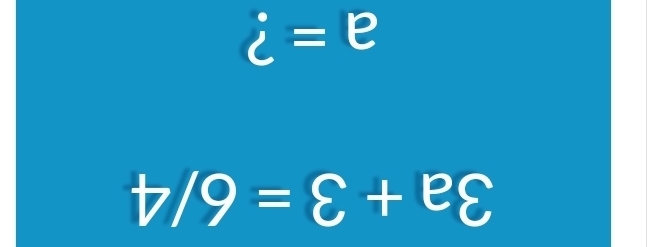 3a+3=6/4
a= ?