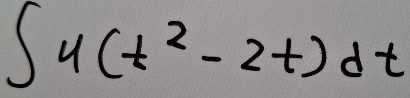 ∈t u(t^2-2t)dt