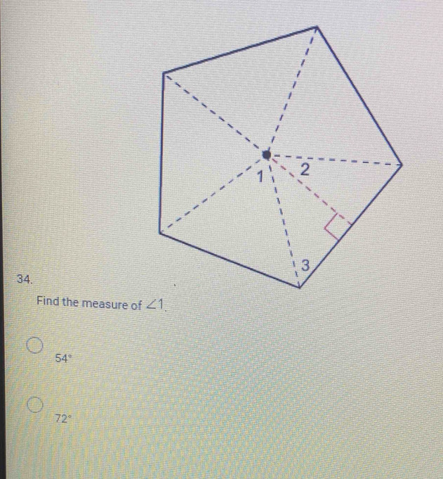 Find the measure of
54°
72°