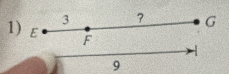 3
？
G
1) E
F
9