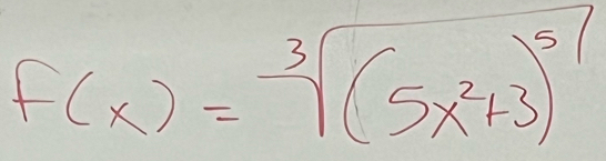 f(x)=sqrt[3]((5x^2+3)^5)