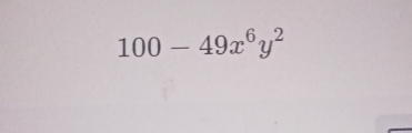 100-49x^6y^2