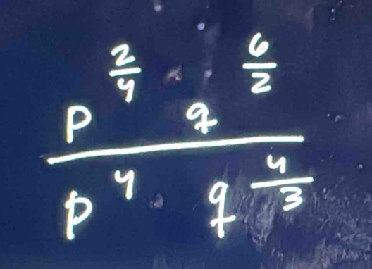 frac p^(frac 7)7^(frac 1)22^(frac 6)2p^4· q^(frac 3)2