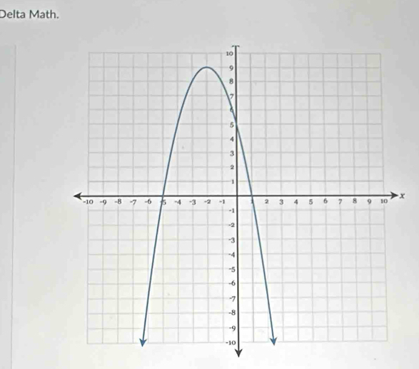 Delta Math.
x