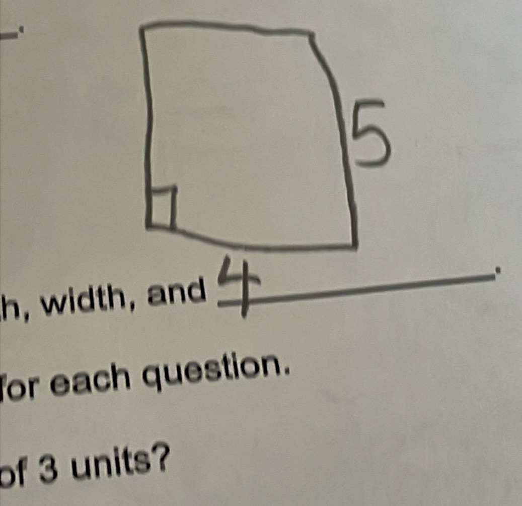 for each question. 
of 3 units?