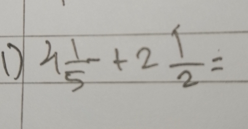 4 1/5 +2 1/2 =