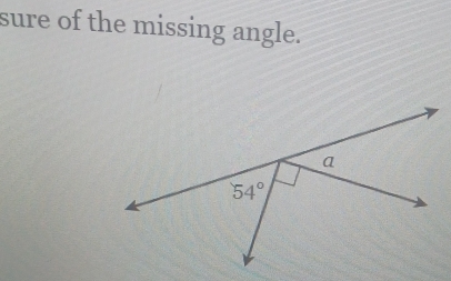 sure of the missing angle.