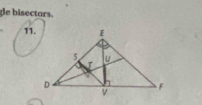 gle bisectors. 
11.