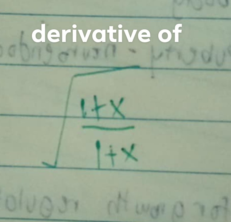 derivative of