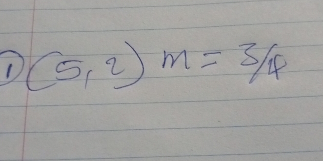 (5,2)m=3/4