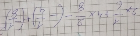 ( 8/2 )+( 7/r -endpmatrix - 8/8 * 4+ 9/2 * 6