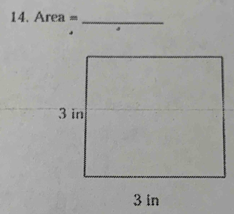 Area = _